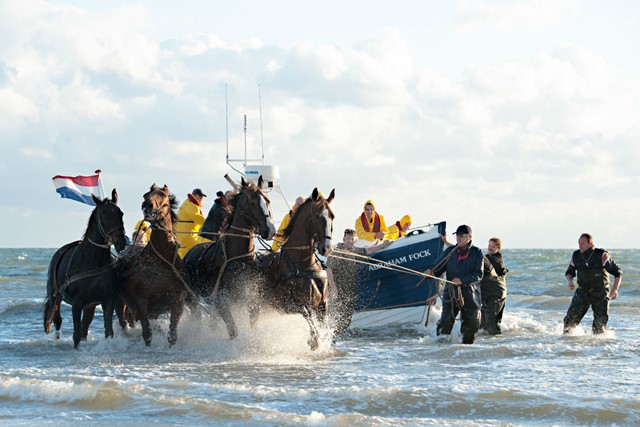Lancering van de Amelander reddingsboot