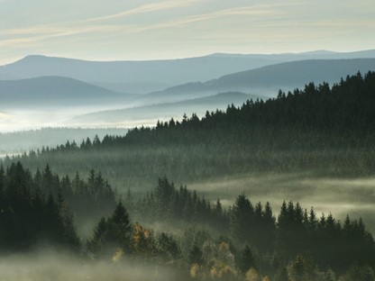 afbeelding van vergezicht in Nationaal Park Šumava