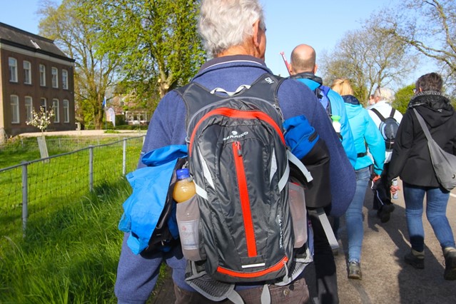 Wandelaar met rugzak