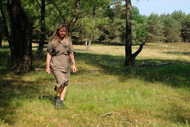 wandelen over het gras