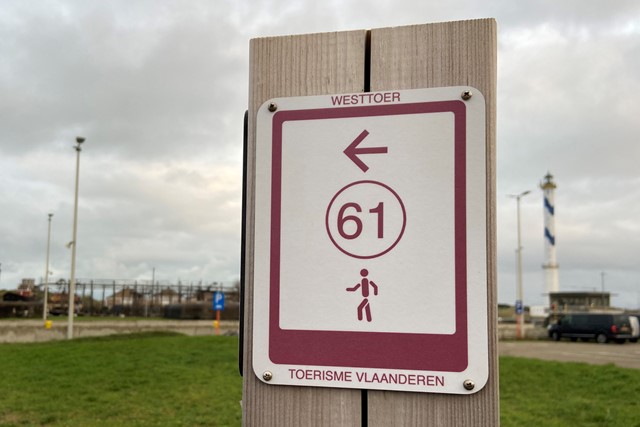 Kustwandelroute etappe van Oostende naar Blankenberge; knooppunten