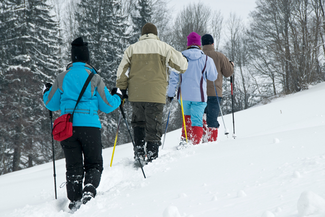 Winterwandelen Sneeuwschoenwandelen In Duitsland Sneeuwschoenwandelen In Beieren