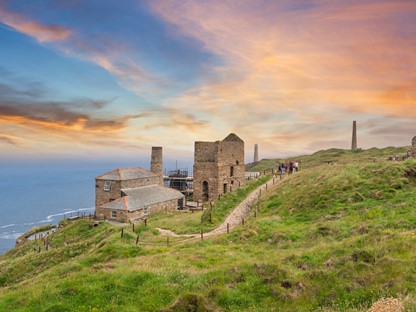 Wandelpad langs de kust van Cornwall