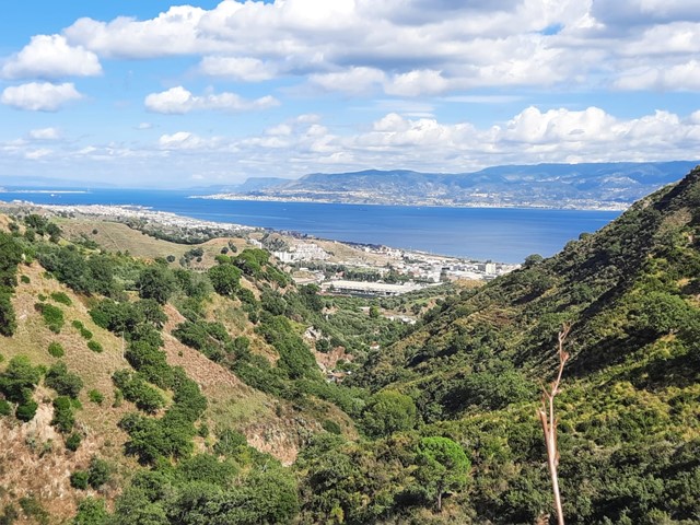 Uitzicht op Messina 