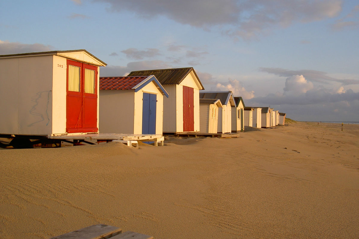 Strandhuisjes op Texel