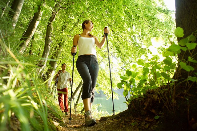Nordic walking in het Thüringer Wald