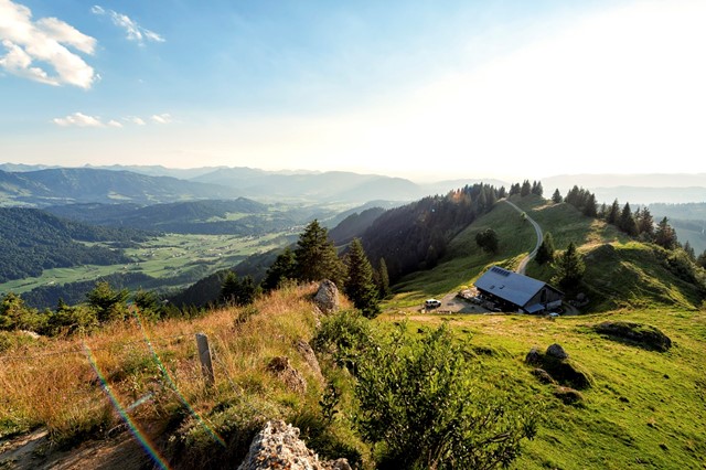 Uitzicht vanaf Gipfel des Hochhäderichs, foto: Johannes Fink - Bregenzerwald Tourismus
