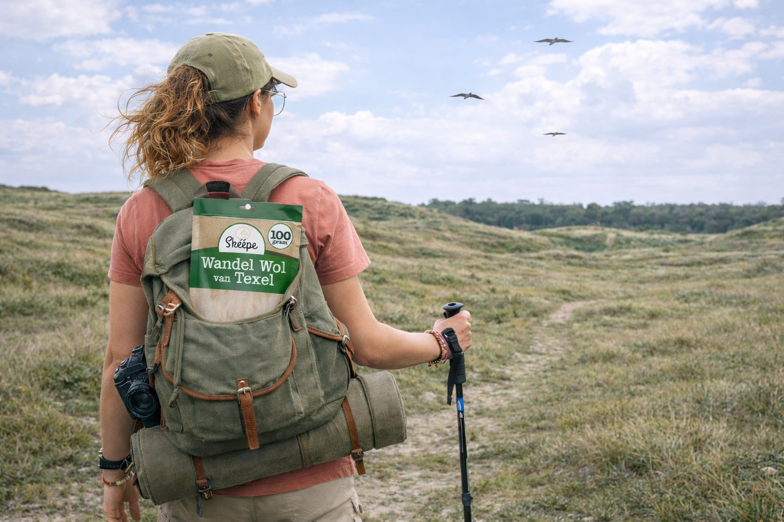 Wandelen Door De Duinen Met Camera Kopie