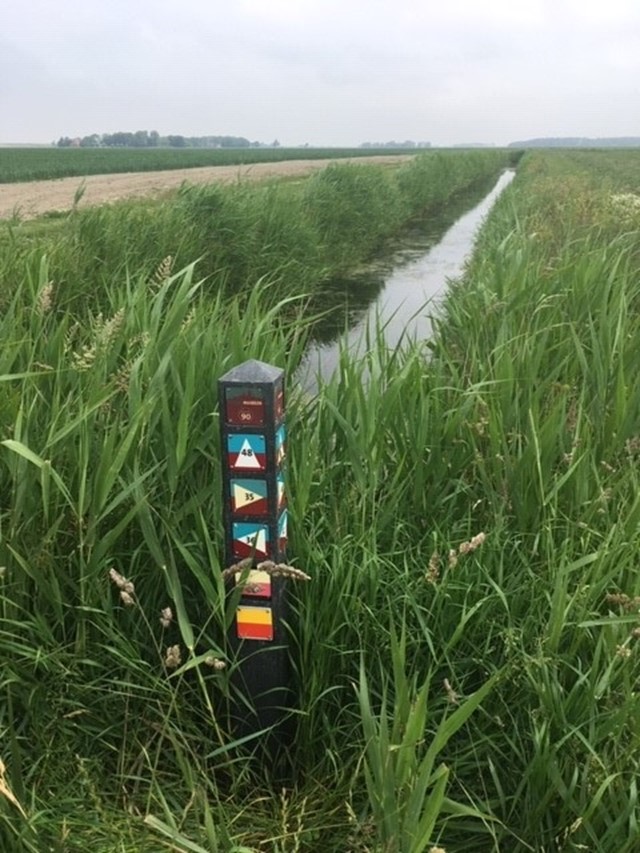 Navigatiebordje voor wandelaars