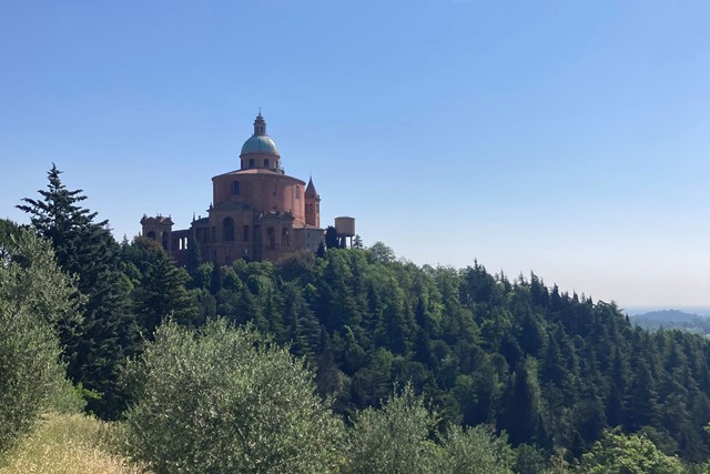 de kerk Santuario di San Luca in Bologna.