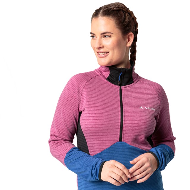 duurzame fleecejacks VAUDE; Larice jack voor dames.