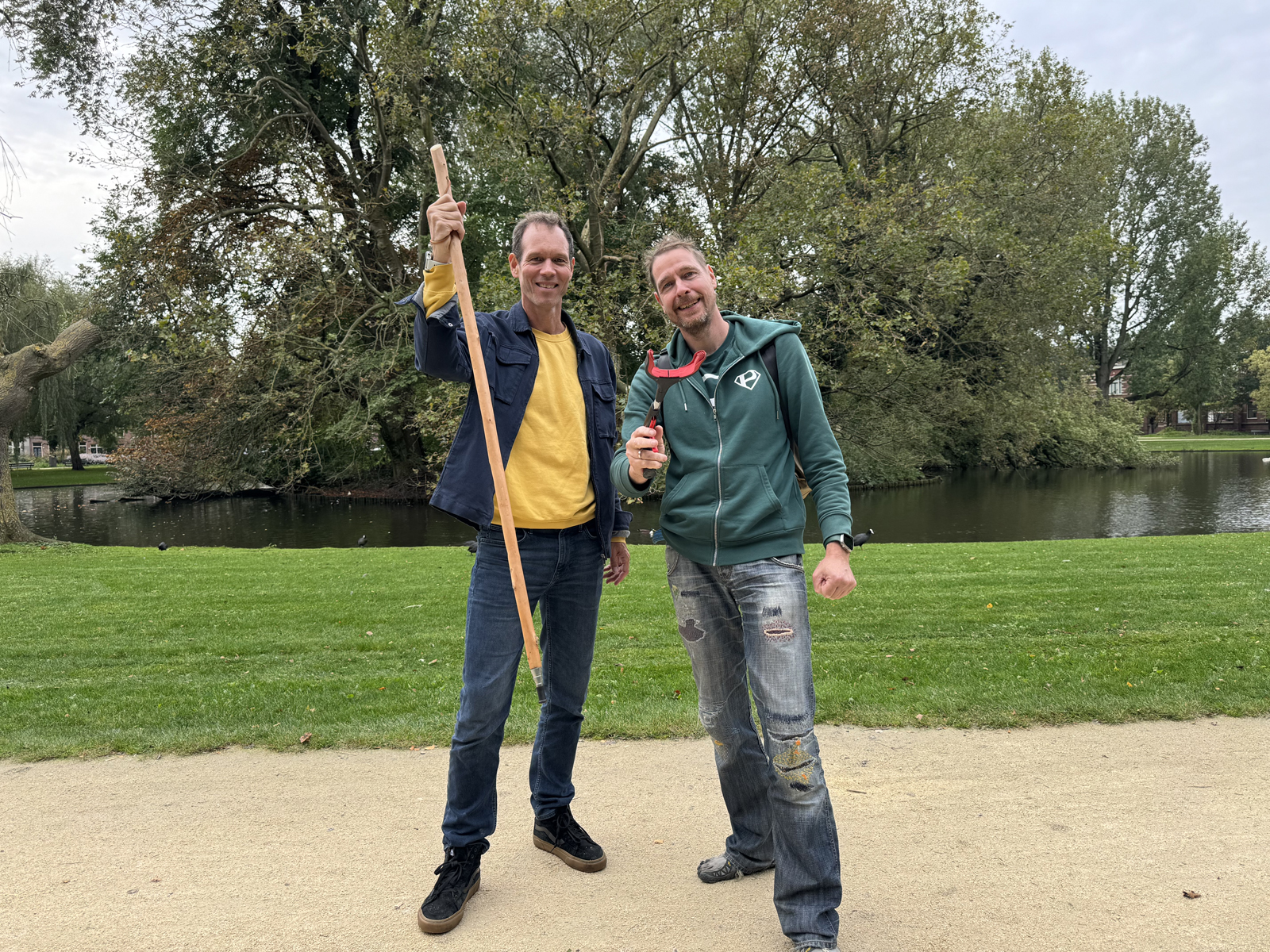 Plandelman ontmoet een verstokte uitvinder: afvalprikker, afvalgrijper