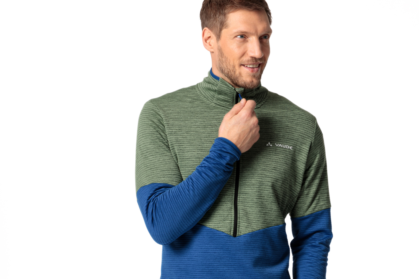 duurzaam fleecejack VAUDE; Larice voor heren.