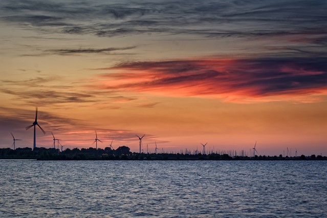 Zicht op het IJsselmeer bij Medemblik
