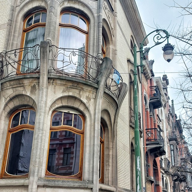 Art-nouveau in de wijk Sint-Gilles, Brussel. (Foto: © Lizanne Croonen)