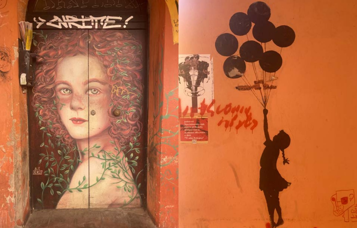 street art in Bologna.