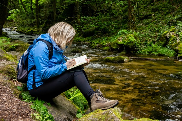 Wat zijn de wandeltrends; journaling door een wandelaar.