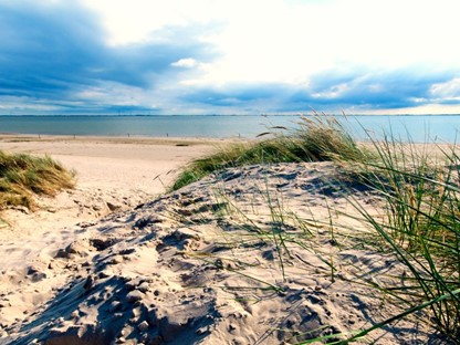 Wandelen Op De Duits Waddeneilanden; Strand waddeneiland