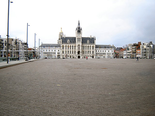 Het marktplein in Sint Niklaas
