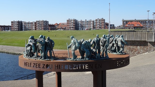 Kunstwerk Brittenburg bij Katwijk aan Zee