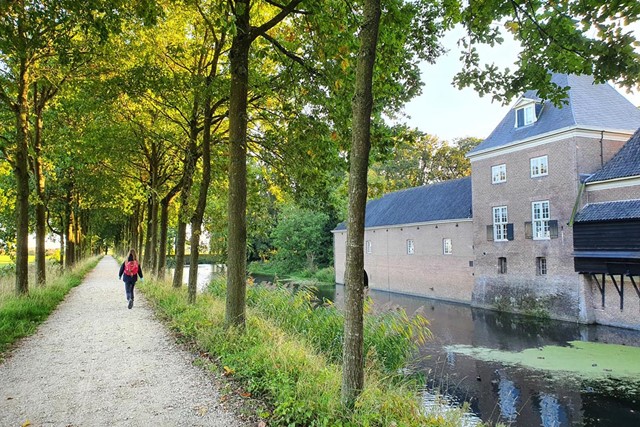 Wandelen in de ijstijd Amerongse Bos, Kasteel Amerongen