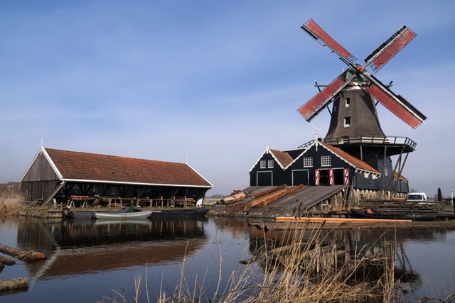 De Mooiste Wandelroutes Langs Molens Houtzaagmolen De Rat IJlst Friesland