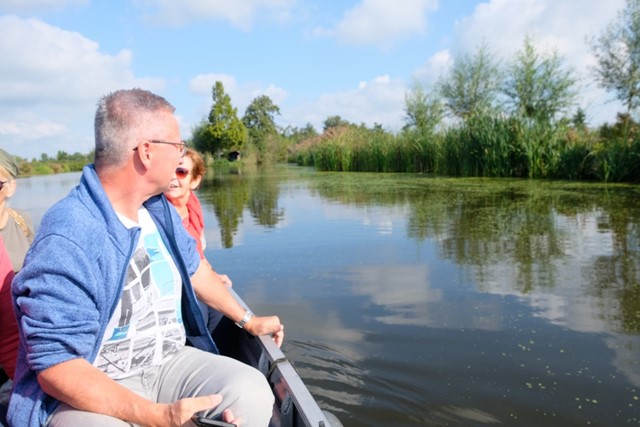 afbeelding van een boottocht in natuurgebied De Lansing.