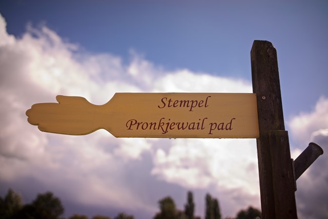 Wegwijzer Pronkjewail pad route