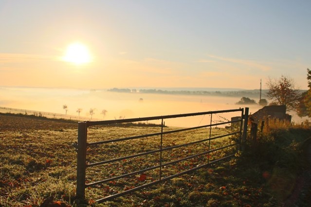 Zonsopkomst bij Gulpen