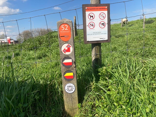 Routepaal Streekpad West Friese Omringdijk
