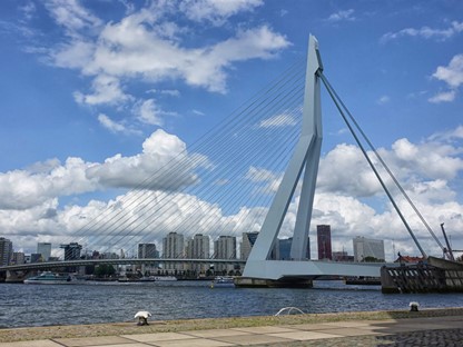 Rondwandeling Rotterdam Maasstad: Erasmusbrug.