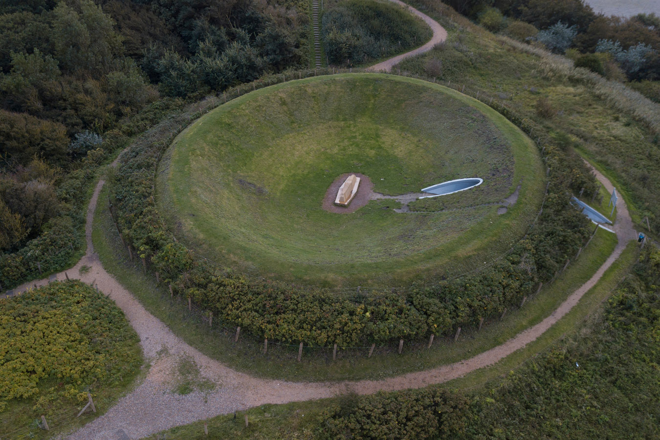 afbeelding van landschapskunst in Kijkduin.