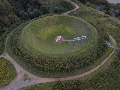 afbeelding van landschapskunst in Kijkduin.