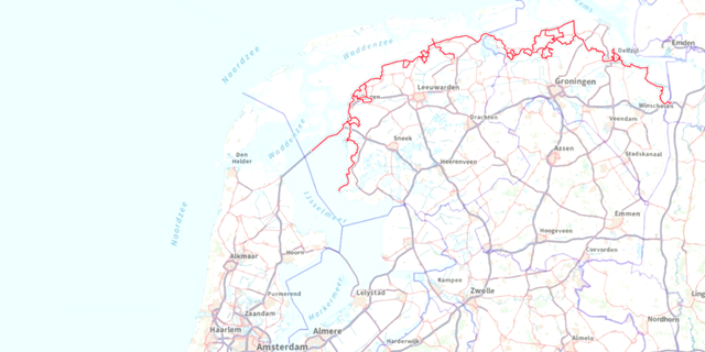 Afbeelding kaart van Stavoren naar Bad Nieuweschans
