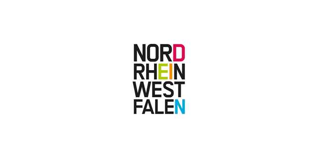 Logo van Noordrijn-Westfalen in Duitsland.