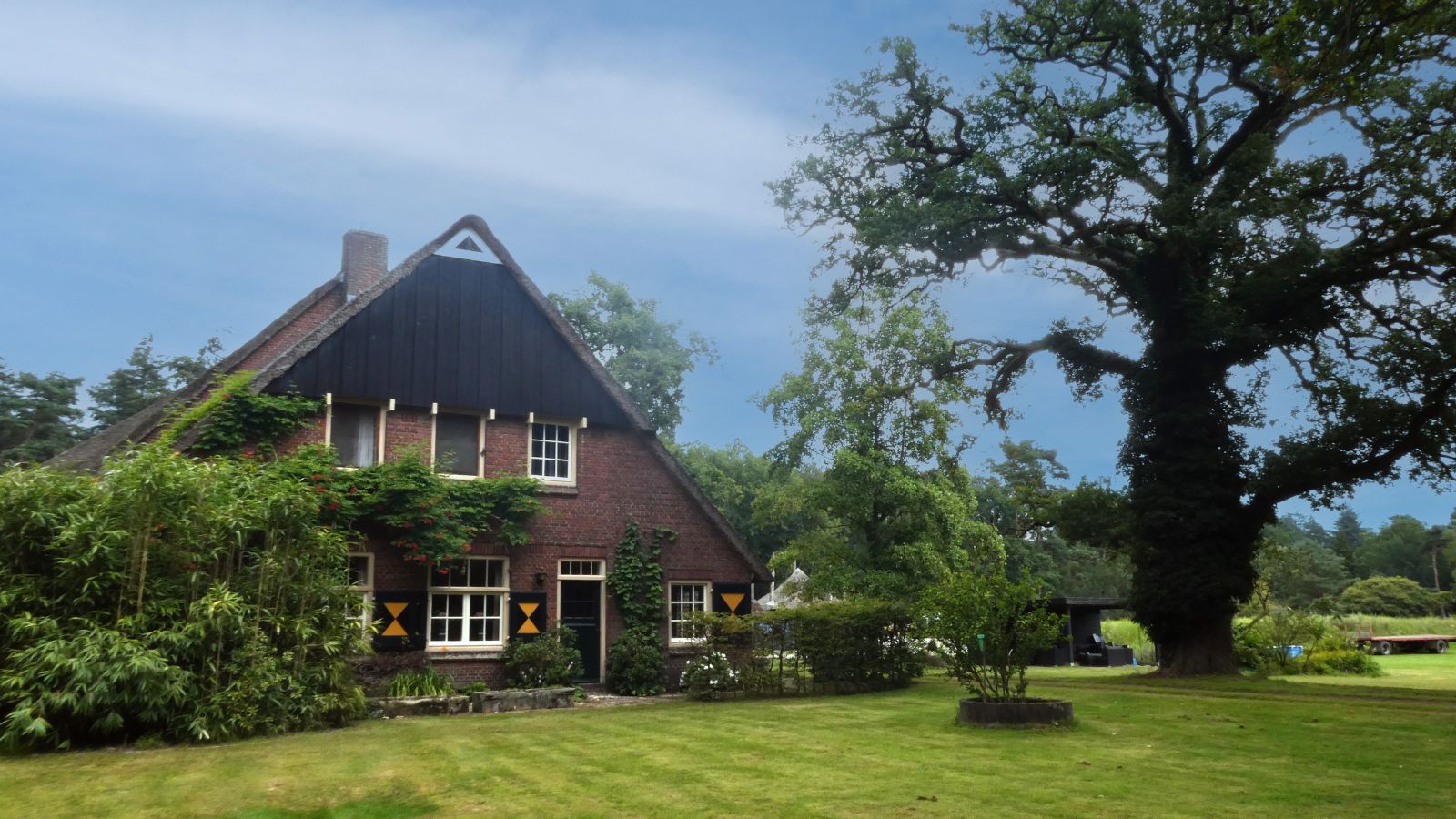 Landgoedwandelingen Banjeren Door Het Coulissenlandschap Van Landgoed Eerde; Saksische boerderij