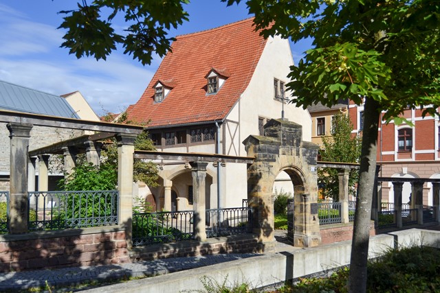Het geboortehuis van Maarten Luther in Eisleben (©IMG Sachsen-Anhalt / 4iMEDIA GmbH)