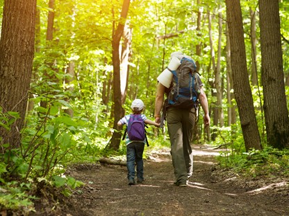 wandelen met kinderen