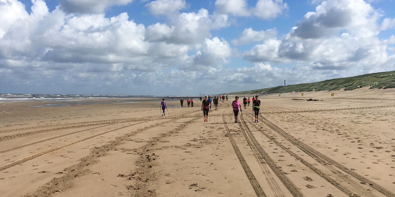 Route over het strand (Afbeelding: Action4Vitality)