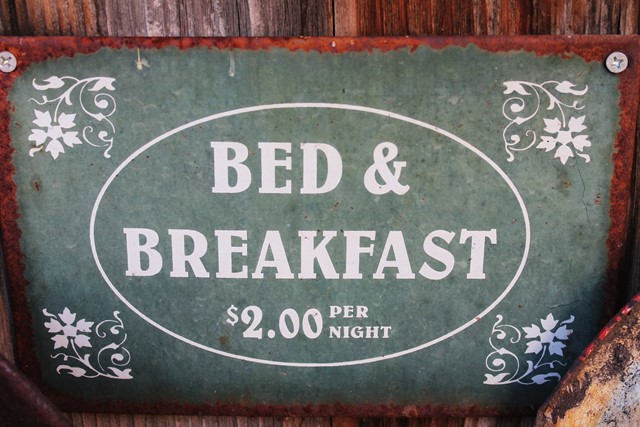 Bed & Breakfast bordje
