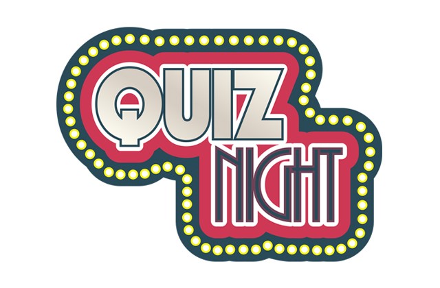 Woord Quiz Night in flitsende letters
