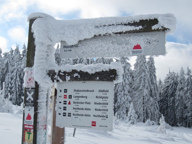 Sneeuwbestemming Rothaargebergte Sauerland, Duitsland
