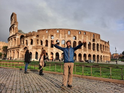 Afbeelding Eddie bij het Colosseum in Rome