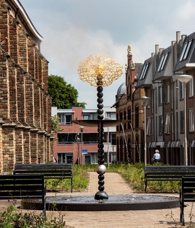Fontein 'De Oortwolk' in Franeker